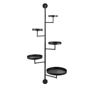 Mica Decorations Perry Wandrek - L36 x B30 x H120 cm - Metaal - Zwart