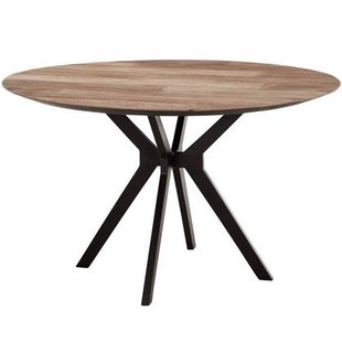 24Designs Metropole Ronde Eettafel - Ø130 X H78 Cm - Teakhout