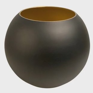 Vase The World Zambezi black gold Ø25 x H20,5 cm