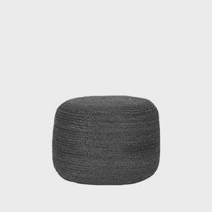 LABEL51 - Poef Jute - Antraciet Jute LABEL51 - Poef Jute - Antraciet Jute