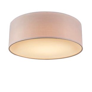 QAZQA Plafondlamp roze 30 cm incl. LED - Drum LED QAZQA Plafondlamp roze 30 cm incl. LED - Drum LED