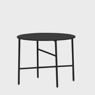 Lisomme Mila metalen tuin salontafel zwart - Ø 50 cm