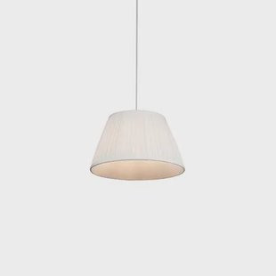 QAZQA Retro hanglamp wit 35 cm - Plisse