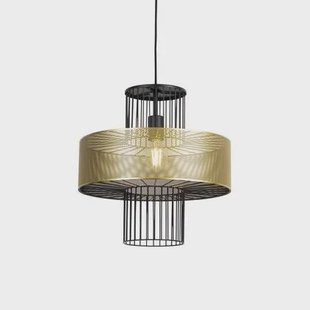 QAZQA Design hanglamp goud met zwart 40 cm - Tess