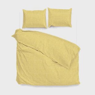 Zo Home Dekbedovertrek Katoen Lino Linnen Look aspen yellow