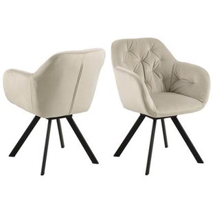 Giga Living - Eetkamerstoel - Zand - Stof - Lida