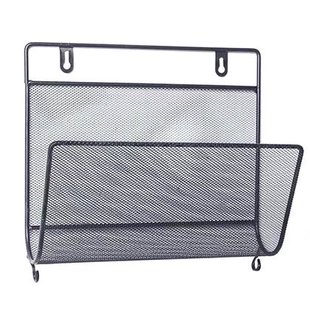 QUVIO Tijdschriften organizer wandmontage zwart