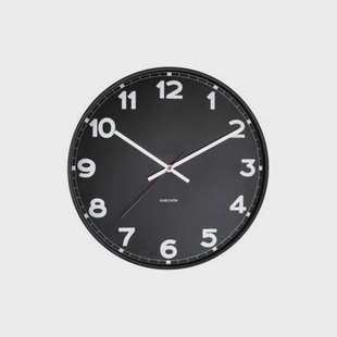 Karlsson - Wandklok New Classic - Medium - Zwart - Ø40,6cm