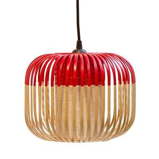 Forestier Bamboo Light hanglamp extra small Ø27 rood Forestier Bamboo Light hanglamp extra small Ø27 rood