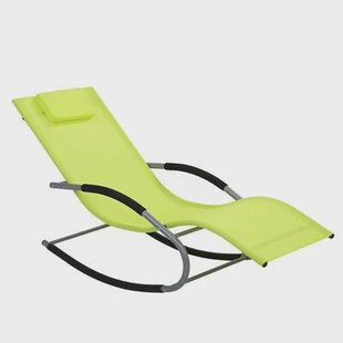 Beliani - CARANO - Strandstoel - Groen - Staal