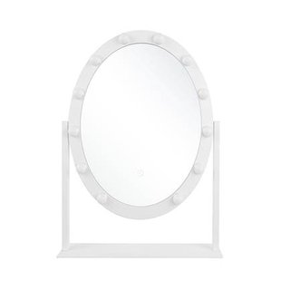 Beliani - ROSTRENEN - make-up spiegel - Wit - IJzer