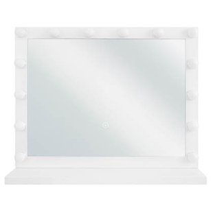 Beliani - BEAUVOIR - make-up spiegel - Wit - IJzer