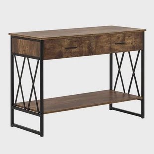 Beliani - AYDEN - Consoletafel - Donkere houtkleur - MDF