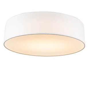 QAZQA Plafondlamp wit 40 cm incl. LED - Drum LED