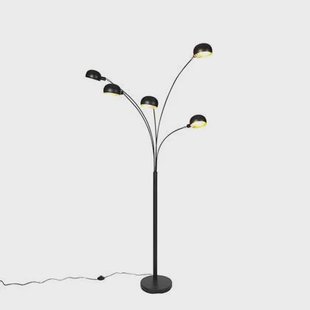 QAZQA Design vloerlamp zwart 5-lichts - Sixties