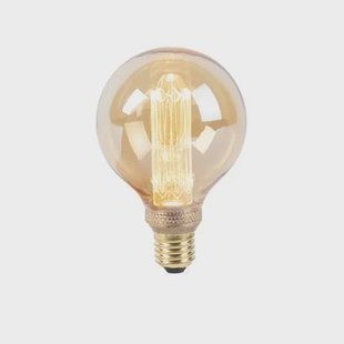 LUEDD LED lamp G95 E27 5W 1800K amber 3-staps dimbaar LUEDD LED lamp G95 E27 5W 1800K amber 3-staps dimbaar