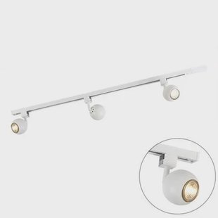 QAZQA Modern railsysteem met 3 spots wit 1-fase - Iconic Gissi