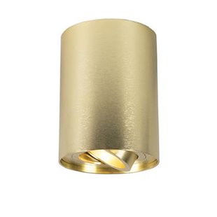 QAZQA Spot goud|messing draai- en kantelbaar - Rondoo up QAZQA Spot goud|messing draai- en kantelbaar - Rondoo up