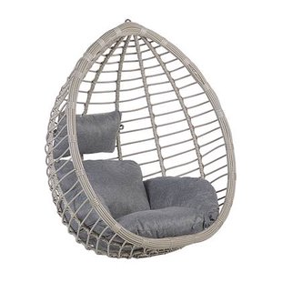 Beliani - TOLLO - Hangstoel - Grijs - PE rotan