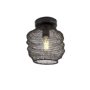 QAZQA Oosterse plafondlamp zwart - Nidum Bene QAZQA Oosterse plafondlamp zwart - Nidum Bene