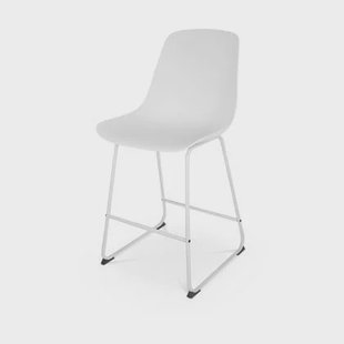 Nolon Nino-Pip Barkruk Wit - Kunststof - Wit Onderstel - 65 cm