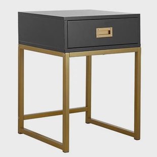 Beliani - LARGO - Bijzettafel - Zwart - MDF