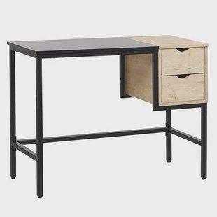 Beliani - HARPER - Bureau - Zwart - Vezelplaat