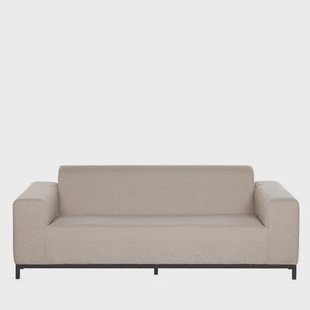 Beliani - ROVIGO - Tuinbank - Beige|Zwart - Polyester