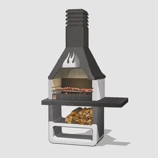 Sarom Fuoco - Betonnen barbecue - Prometeo - 125 x 64 x 215,5 cm
