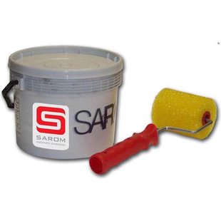 Sarom Fuoco - Barbecueverf - Betonnen barbecue - 5L - Wit - Met roller