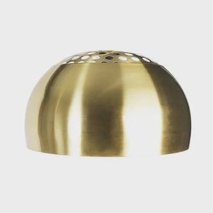 QAZQA Stalen lampenkap messing rond voor booglamp XXL