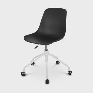 Nolon Nout-Pip Bureaustoel Zwart - Kunststof - Wit Onderstel