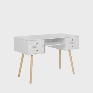 Beliani - LEVIN - Bureau - Wit - MDF Beliani - LEVIN - Bureau - Wit - MDF