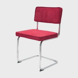 Lisomme Anne Ribstof Eetkamerstoel Donker Rood