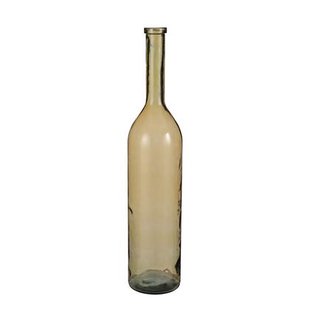 Mica Decorations Rioja Glazen Fles - H100 x Ø21 cm - Oker