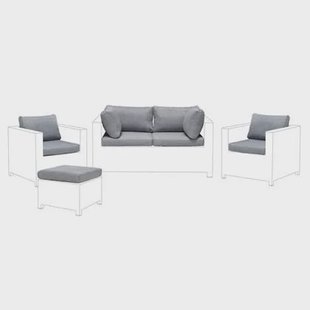 Beliani - MILANO - Kussenhoezen - Grijs - Polyester