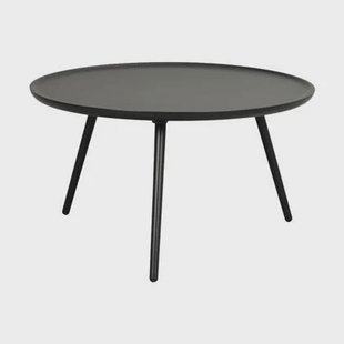 Rowico Home Daisy ronde houten salontafel zwart - Ø80 cm