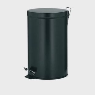 Kela - Afvalemmer Kilian RVS zwart, 12 L - Kela