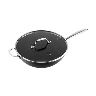 ISENVI Victoria Forged keramische wokpan met deksel 32CM - RVS greep