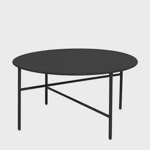 Lisomme Mila metalen tuin salontafel zwart - Ø 70 cm
