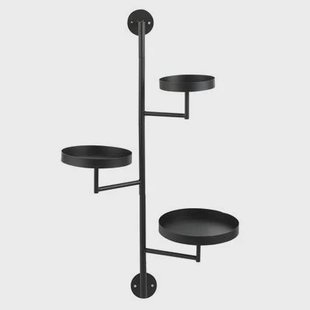 Mica Decorations Perry Wandrek - L30 x B23 x H80 cm - Metaal - Zwart