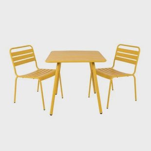 Metalen tuinset Max okergeel 80 cm