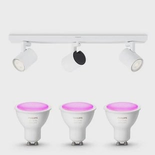 Philips Hue Runner Opbouwspot - Wit en Gekleurd Licht - 3-Lichts