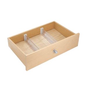 Ladeverdeler, Verstelbaar, Set van 2 Stuks, Kunststof, Transparant - i