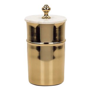 Beliani - ALMAY - Bewaarpot - Wit - IJzer