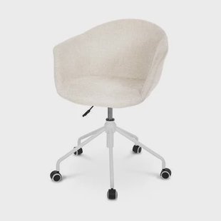 Nolon Nout-Otis Bureaustoel Beige - Armleuningen - Wit