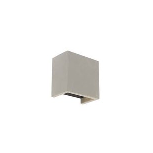 QAZQA Industriële wandlamp beton met lichteffect - Meave