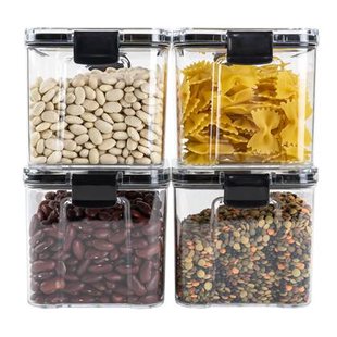 Krumble Voorraadpot plastic 700 ml - Set van 4