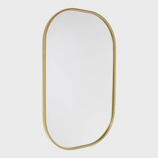 Fragix Iris Spiegel Ovaal - Goud - Metaal - 80x50