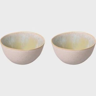 Palmer Schaal Light Blue Sea 15 cm 80 cl Wit Blauw Stoneware 2 stuks